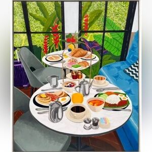 “Meet Me At The Equator” Signed Print Pop Art By Justin Lim